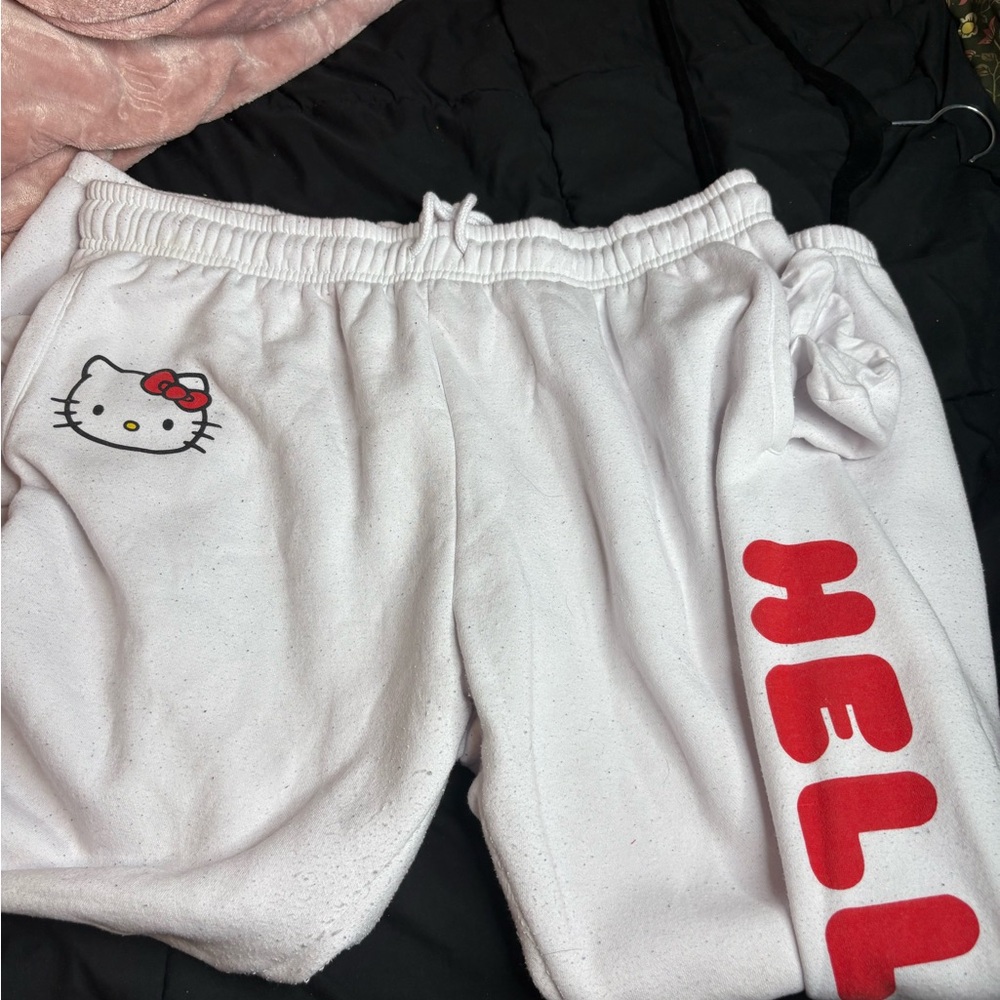 Hello Kitty White Sweatpants
